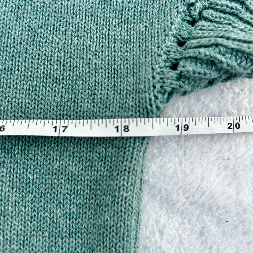 Joie Knit Top Cottagecore Sweater V-neck Sz. Small Green - Picture 3 of 7
